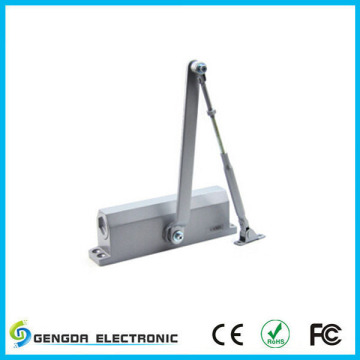 Adjustable power door closer for glass door