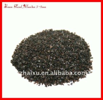 Refractory grade brown fused alumina abrasives