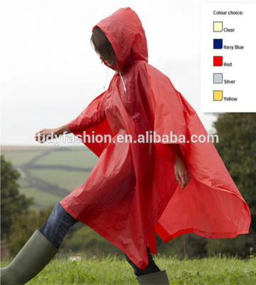 Waterproof Plastic Rubber PVC poncho