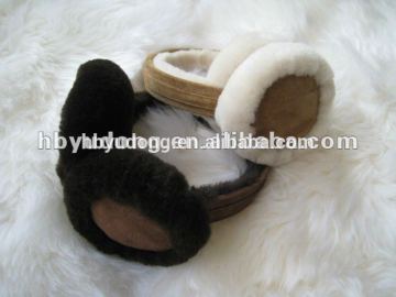 Unisex sheepskin earmuffs children earmuff