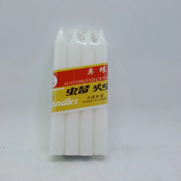 Wholesale Decoration Popular Household and Church White Taper Scented Wax Candles