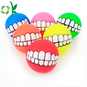 Funny Pet Teether Silicone Dog Chew Toy Balls