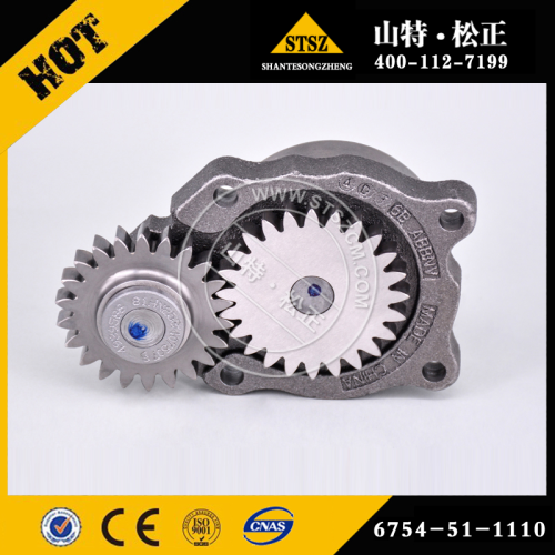 Bomba de óleo 6754-51-1110 para o motor Komatsu SAA6D107E-1J