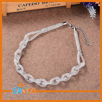 Crystal Chain Shape Mesh Charming Necklace 2015