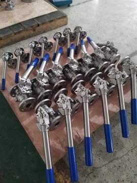 Stainless Steel Spring Return Handle Floating Ball Valve