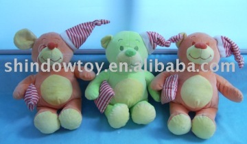 Plush Bear with hat and bag