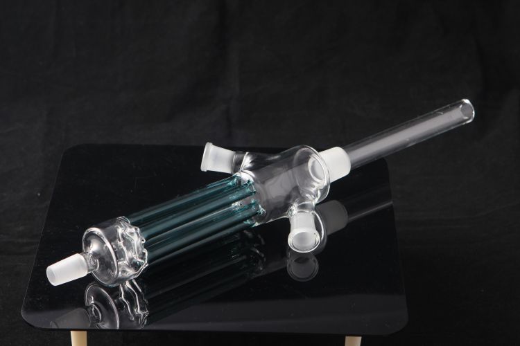 Customized hand blown led borosilicate glass pipe glass shisha hookah