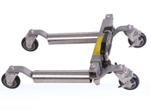 12" Hydraulic Vehicle Positioning Jack With Steel Roller
