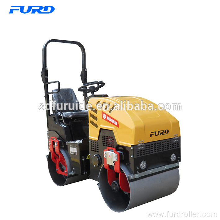 Furd Official 1000kg Light Vibratory Double Drum Road Roller Fyl-880