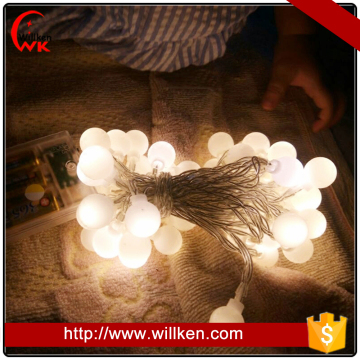 Battery powered globe string light cafe christmas fairy lights