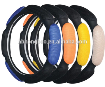 3D mesh dull polish car steering wheel cover