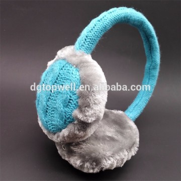 blue color stock material winter headphone