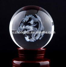 Religious 3d laser crystal ball,Buddhism crystal decoration