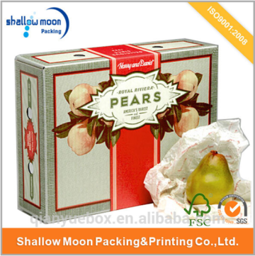 ecofriendly custom corrugated fruit packaging fruit box wholesale