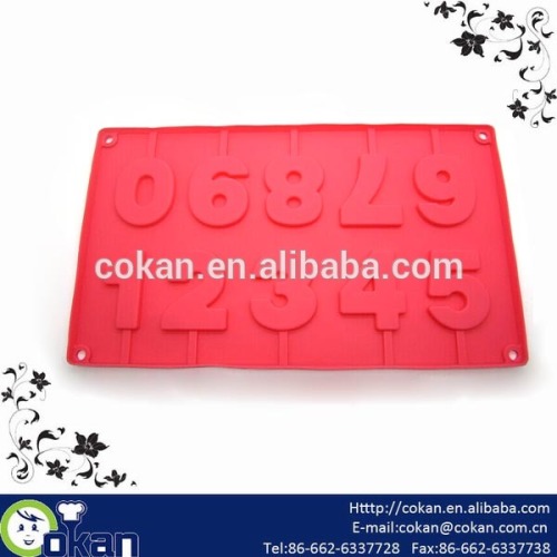 Numbers shape Silicone Icing Mould,Silicone Fondant Mould,Silicone Lollipop Mould