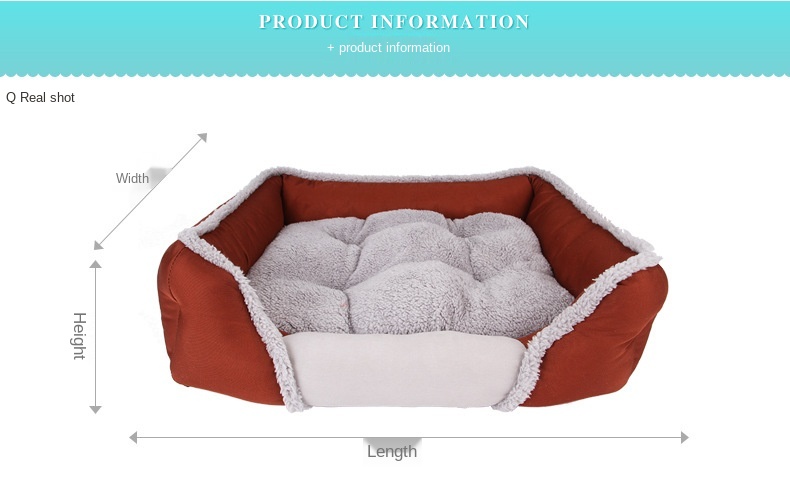 Amazon Teddy Creative Cat Litter Warm Dog Bed Pet Bed Mat for Autumn and Winter Breathable Kennel