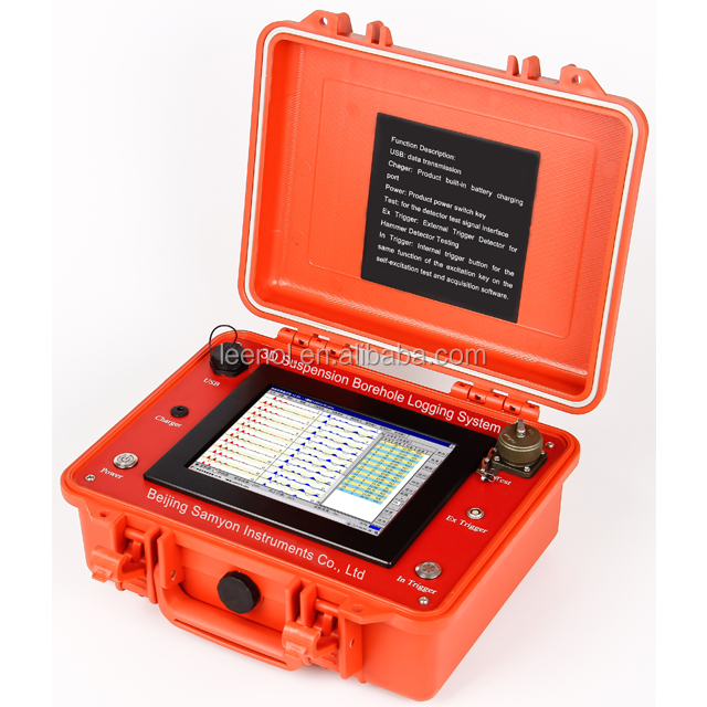 Provide Parameters for Seismic Design Survey Tester 3D Suspension Borehole Logging System