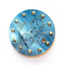 River Shell Chronograph Watch dial