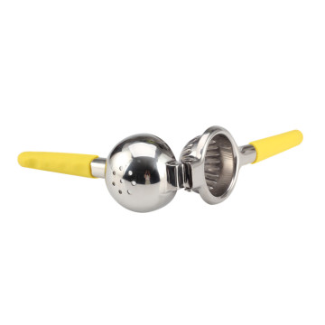 Manual Lemon Squeezer with Silicone Yellow Handle