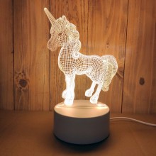 Unicorn 3D LED Light Night Lamp Smart LED Night Light