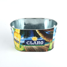 Promotional Beer Ice Buckets with Handles: Stylish Tin Buckets for Beverage Chilling