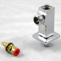 Water Angle Stop Valve with Flange Polished Chrome