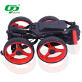 4 Wheel Golf Push Cart Golf Trolley Umbrella