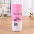 Embalaje de papel de tubo de brillo de labios rosa rosa personalizado