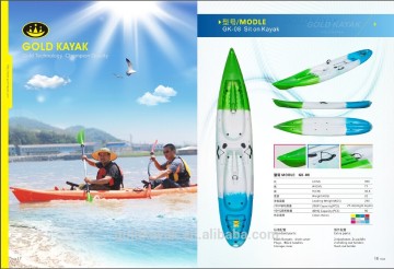 2 person sit on top fishing kajak & plastic boat & double fishing kayak