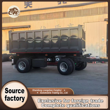 2 axle side tipping full trailer