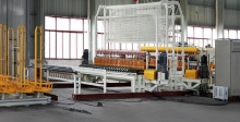 Automatic wire mesh welding production line