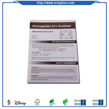 Cheap folded manual instruction