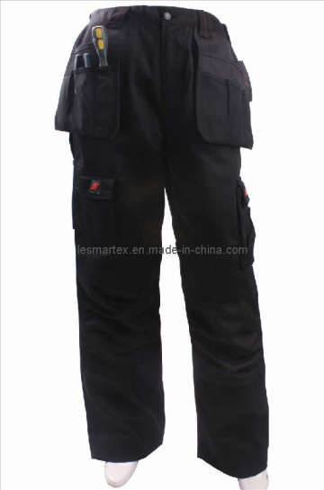 Men's Twill Work Pants with Embrodered Logo