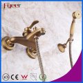 Fyeer Solid Copper Wall Mounted Antique Bath Shower Faucet