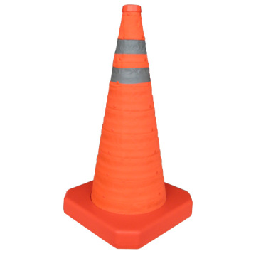 Telescopic Traffic Orange Reflector Safety Cone