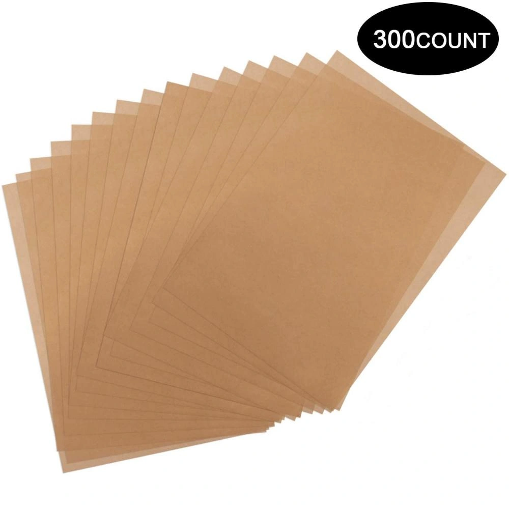 50 Piezas de Papel Natural para Hornear Espesar 20 Cm Resistente Al Calor  Antiadherente Freido Aire Revestimientos de Papel de marrón Soledad hojas  de pergamino