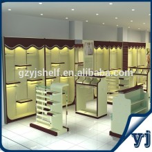 MDF wooden shoe rack/slatwall shoe shelf/shoe rack designs wood