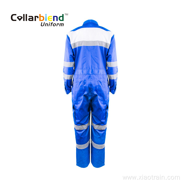 Blue Reflective Work Cloth FR Safety Overall
