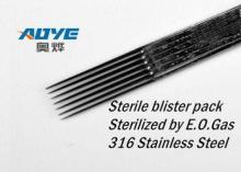 Stainless steel Flat Tattoo Needles Disposable Pre - solder
