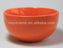 400ml Orange Color Ceramic bowl for promotion