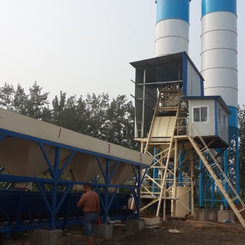 stationary concrete batching plant, concrete batching plant,hzs50 concrete batching plant