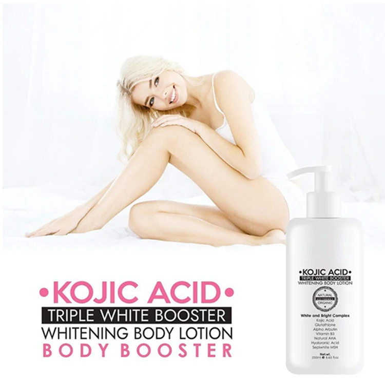 OEM Custom Vegan Kojic Acid Skin Brightening Whitening Body Lotion