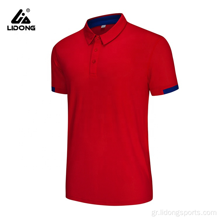 Hot Selling Mens Fashion Short Sleeve Polo πουκάμισο