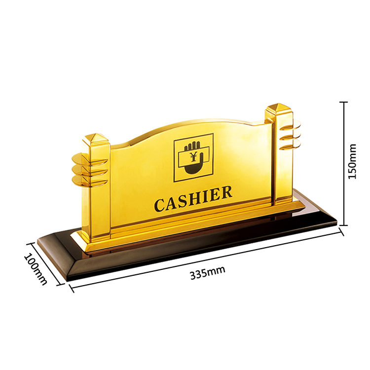 Luxury hotel lobby information sign stand on Table Signs YKL-P19