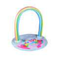 Opblaasbare regenboogboog splash pad zwemmen wadende pool