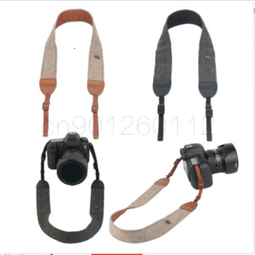 Universal Camera Shoulder Neck Strap Adjustable Cotton Leather Belt For D850 D800 D750 All DSLR Cameras Strap Accessories Part