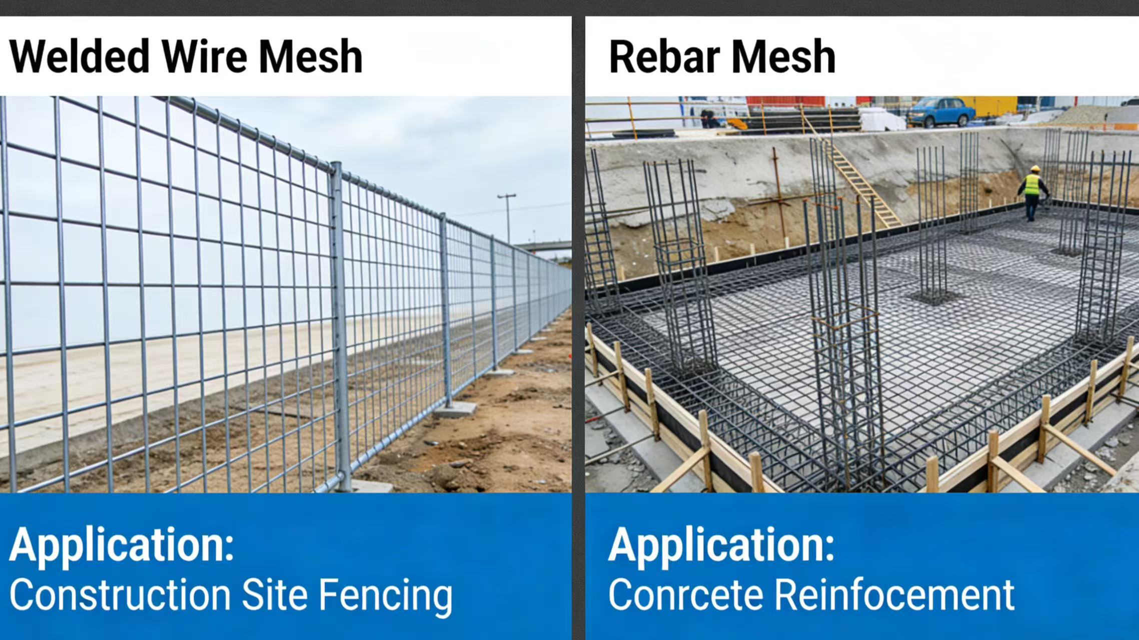 Bewehrungsgitterplatte aus verzinktem Beton – rostgeschützt für Außen- oder Hochfeuchtigkeitskonstruktionen, ANJIA-Produktion Galvanized concrete reinforcement mesh sheet – rust‑protected for outdoor or high‑moisture construction, ANJIA production