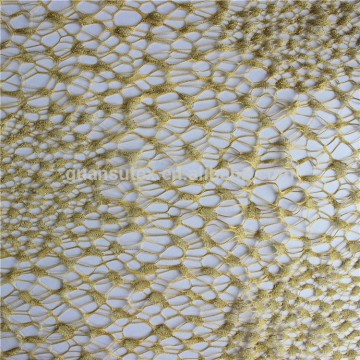 high quality african gold color lace fabric/french tulle lace dress making/curtain