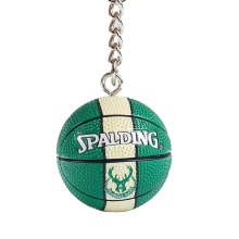 Soccer Basket Rubber Ball Keychain