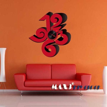 DIY Sticker wall clock pvc